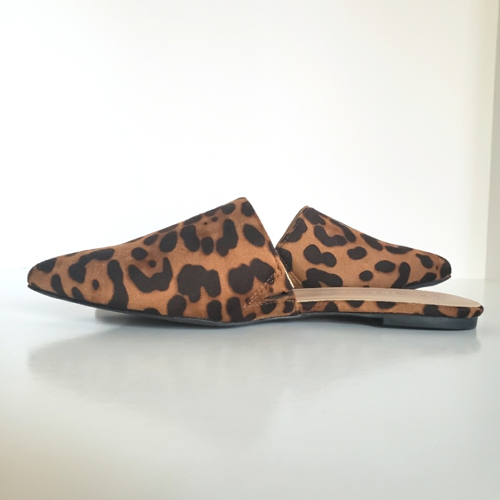 Leopard Print Mules Slip Ons - Picture 6 of 13